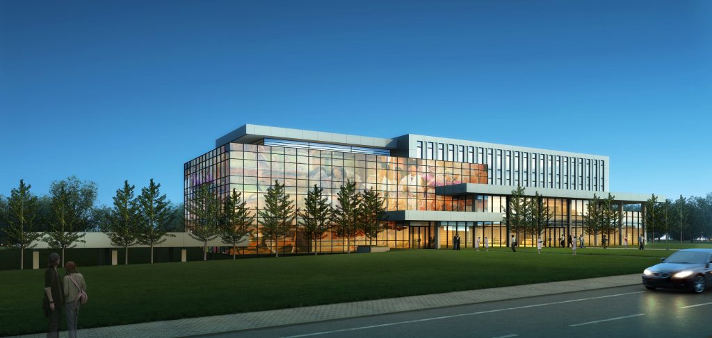 Visual representation of North York Medical Center's expansion, approved by the City of Toronto